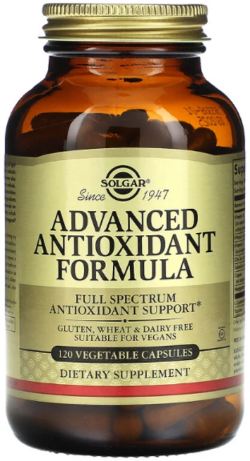 Solgar 어드밴스드 항산화 포뮬러 / 항산화 복합체 멀티 비타민 종합 영양제 면역, 3개, 120정 - 쿠팡