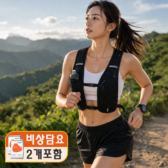 하루한숨 트레일 러닝조끼 초경량 은박담요 포함 러닝준비물