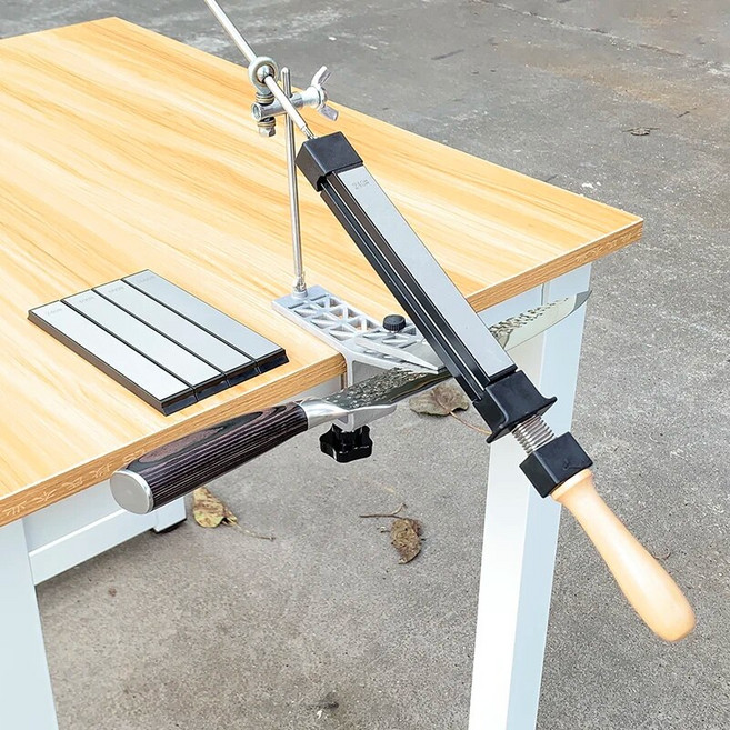 고정 각도 나이프 샤프너 4 다이아몬드 스톤 샤프닝 시스템 앵글 가이드 블레이드 날카로운 양면 에이펙스 엣지 주방 바 신제품, 2.4pcs - NEW Fixed Angle, 1개