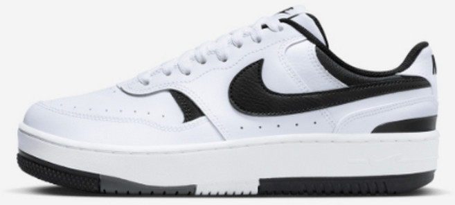 (나이키 정품) 나이키 남여공용 검흰 4cm 키높이 빅사이즈 데일리운동화