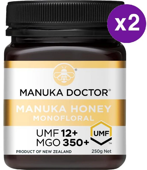 마누카 닥터 모노플로랄 마누카 허니 UMF 12+ MGO 350+ 1정 250g 2개 Manuka Doctor Monofloral Manuka Honey - 쿠팡