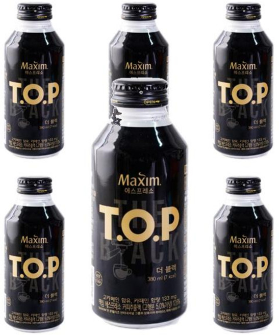 맥심 TOP 더블랙 380ml 6개, 2세트