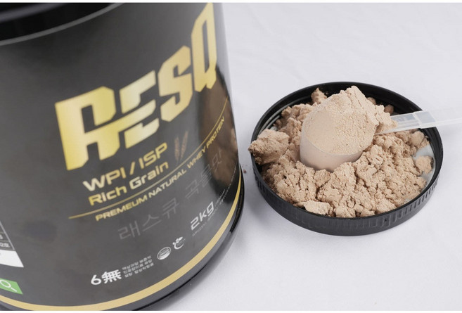 래스큐 인공첨가물 없는 분리유청단백 WPI 식물성 단백질 프로틴 쉐이크 곡물맛, 1개, 1kg