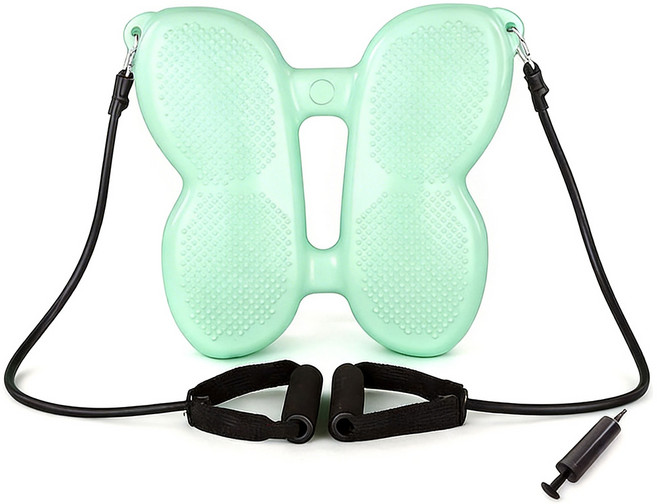 yopence 에어 밸런스 스텝퍼 가정용 스텝퍼 실내 운동기구 무소음 발지압 다이어 트지압 스텝퍼 밴드 에어펌프 증정, 초록색