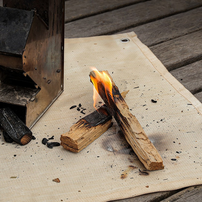 Mountainhiker캠핑 방염포 방염매트 방열 시트 캠핑 화로대 세이프 매트100*80cm, 1개