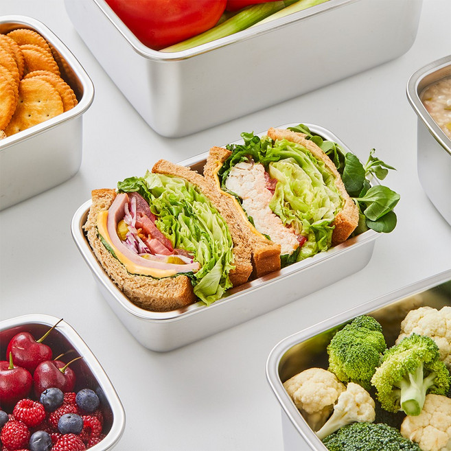 도우르 304 스텐 밀폐용기 진공 보관용기 전자레인지가능 모든열원가능 04 600ml, 1, 1개