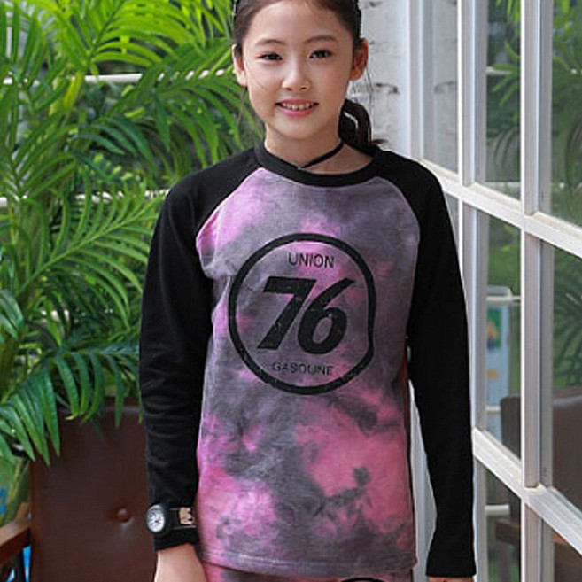 잭키드 여아용 76물나염 티셔츠