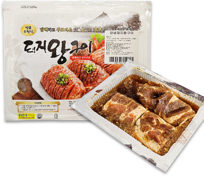스마일유통 양념돼지왕갈비 4인(4대), 1개, 1.8kg
