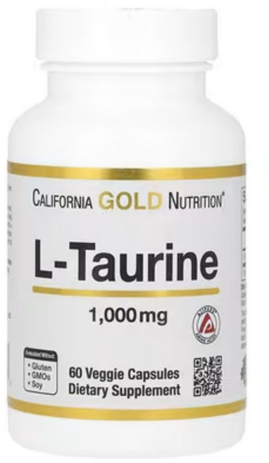 캘리포니아 골드 뉴트리션 L 타우린 AjiPure 1000mg 베지 캡슐 60정, 1개, 기본, 1.5L