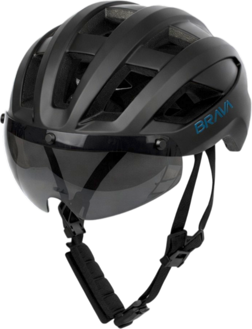 BRAVA 고글 헬멧 S-457, 1개, 매트 블랙