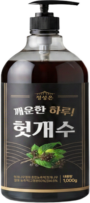 정성하루 헛개수 원액 국산 헛개차 농축액, 1개, 1kg