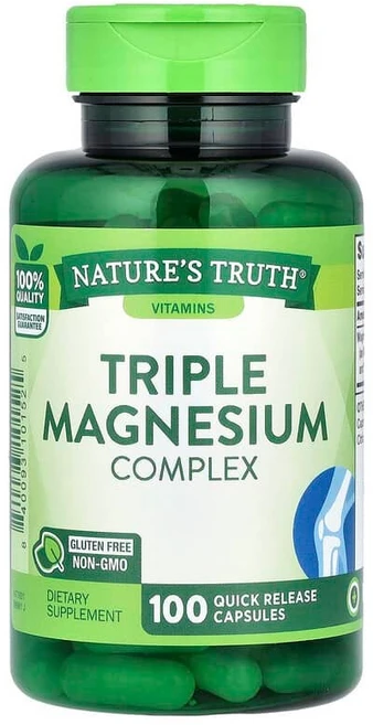 Nature's Truth 삼중 마그네슘 복합체 빠른 방출 캡슐 100정(캡슐 1정당 420mg) Truth (네이처스 트루스), Nature's Truth, 삼중 마그네슘 복합체, 빠, 1개 - 쿠팡