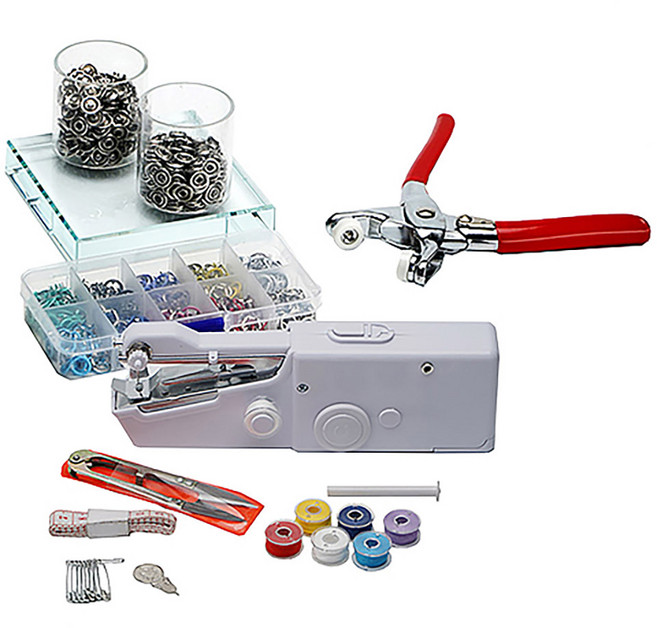 드륵이와 똑딱이 미니 핸드미싱기 단추펜치 셀프수선, 드륵이 세트, 1개