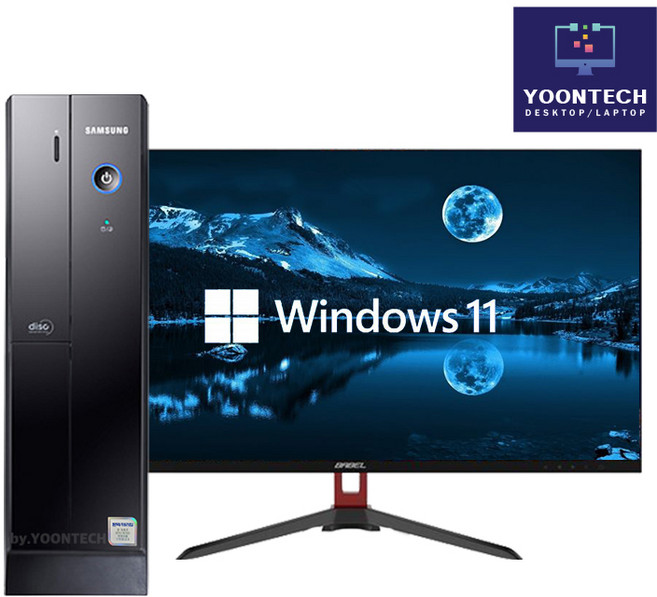 삼성 사무 가정용 슬림 데스크탑 컴퓨터 본체 윈도우10, 27인치포함, 04.슬림 i5-4570/8/240+500/GT520