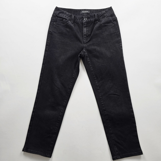 게스 청바지 보이핏 흑청 스판 데님팬츠 사이즈25