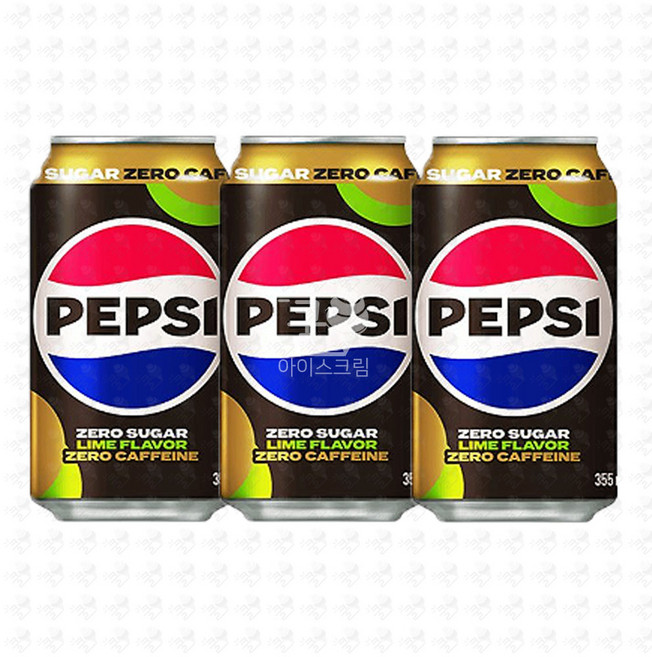 펩시 제로슈거 라임 제로카페인 355ml 3개