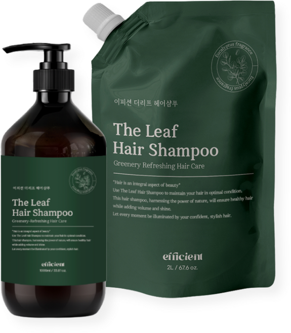 업소용 샴푸 리필세트 대용량 2L+1000ml 호텔 펜션 어메니티 본품 리필 이피션 더리프, 1개