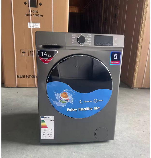 14KG 자동 세탁기 전면 적재식 세탁 및 건조기 세탁 건조 겸용