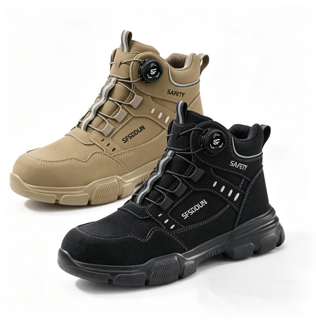 HONGHAI 남자 안전화 경량 안전화 운동화처럼 편안한 안전화 6인치 작업화