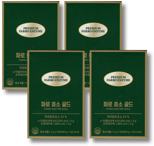 올바른건강식품 파로 효소 골드 30p, 90g, 4개