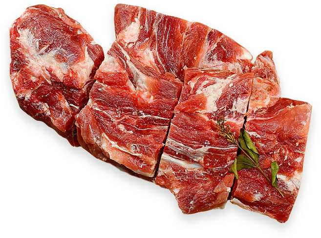 [피에이미트마켓]비교불가 돼지목뼈 1kg 살이많은 100%목뼈만 선별~, 1개