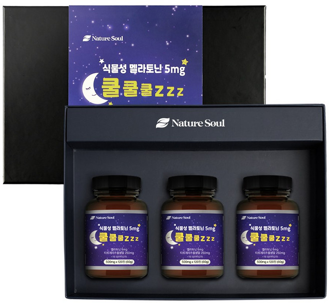 식물성 멜라토닌 5mg 쿨쿨쿨 zzz, 1개, 360정