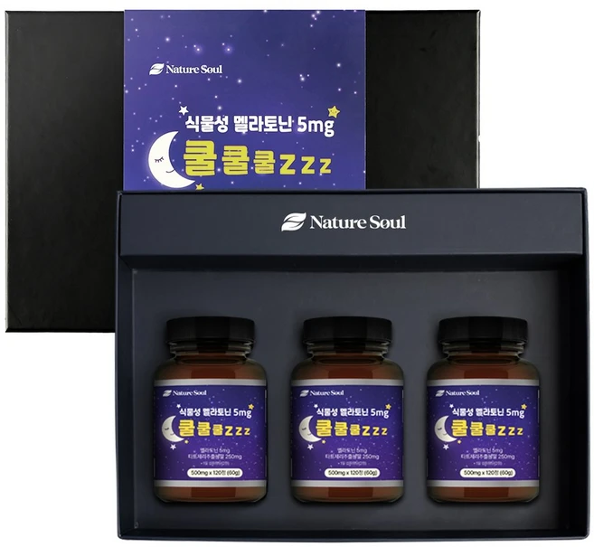 식물성 멜라토닌 5mg 쿨쿨쿨 zzz, 1개, 360정 - 쿠팡
