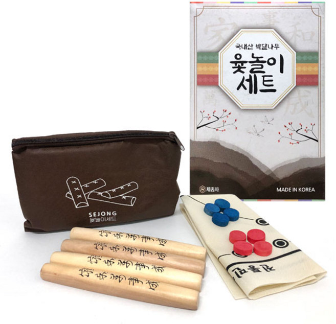 국내산 박달나무 윷놀이세트 윷세트, 1개, 혼합색상