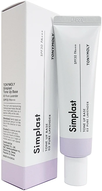 토니모리 심플라스트 톤업 베이스 35g, 02라벤더, 1개 - 쿠팡