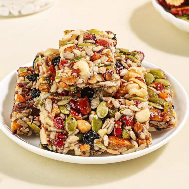 60포/90포/180포 8종 혼합 견과 수제 절편 무설탕 견과류바 단백질 영양바 아침식사대용 견과류바, 단백질 영양바-270포