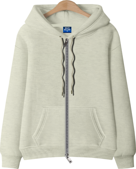 몰토벨리노 [ANSANGSA] 무지 남녀공용 투웨이 2way 후드집업