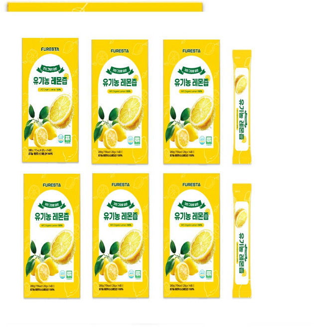 식약청HACCP인증 스페인산 유기농 레몬즙, 6박스, 14회분