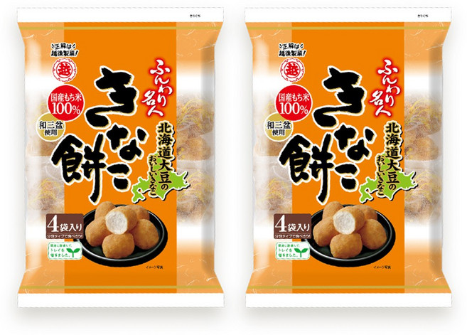 훈와리메이진 콩가루 모찌 스낵, 75g, 2개