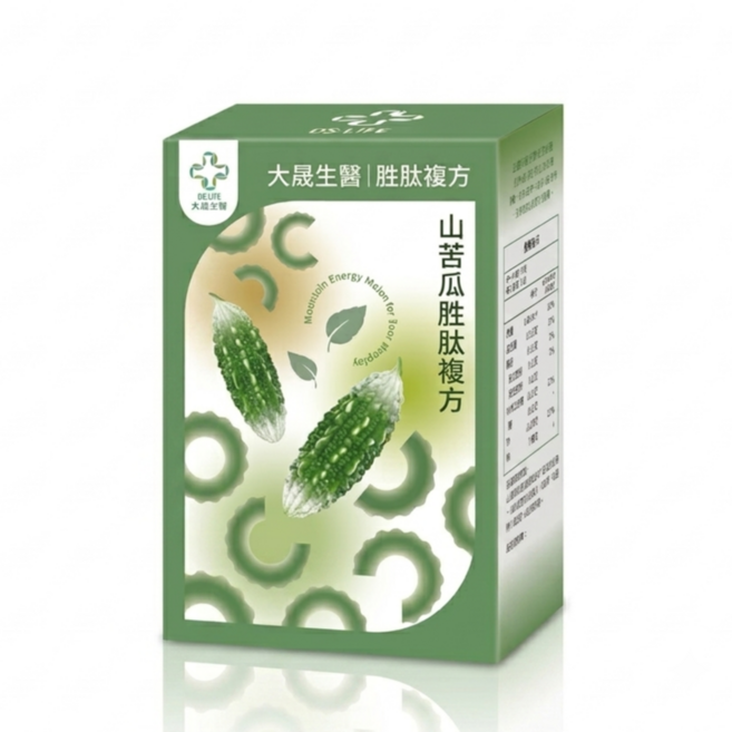 大晟生醫 醣最穩 專利高活性山苦瓜胜肽 肉桂 鉻 守護餐後平衡 調節生理機能 促進新陳代謝, 1個, 30顆/盒