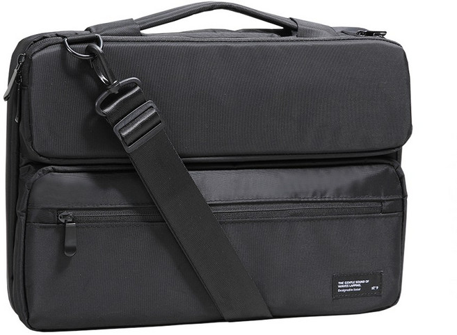 에디트 포켓 노트북파우치 가방 13인치 15인치 맥북16인치 그램17인치 STB110, 블랙, 1개