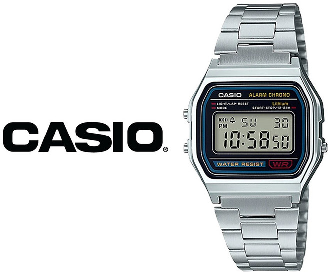 [CASIO] 카시오 A158WA-1 공용 메탈 빈티지 디지털 전자시계