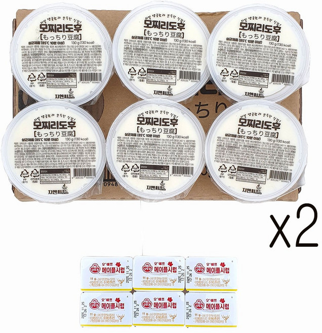 새마원 모찌리도후 780g(130g 6개입) (메이플시럽6개증정) 일본 두부 푸딩 디저트, 780g, 2개