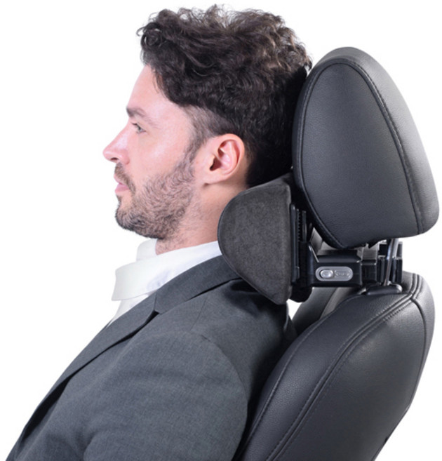 아이나비HUB 기능성 메모리폼 차량용목쿠션 상하전후 조절가능 운전필수템, 1개