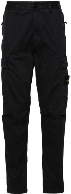 스톤 아일랜드 컴퍼스 배지 스트레이트 팬츠