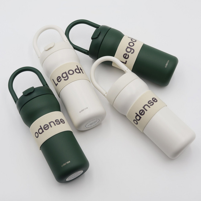 [국내매장 정품/AS가능] 오덴세 투웨이 루프 리뉴얼 텀블러 보온병 7종 택1 + 정품 홀더 + 친환경 빨대, 바닐라(크림), 1개, 720ml