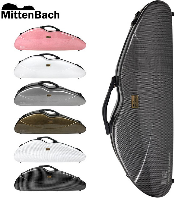 미텐바흐 바이올린 케이스 MBVC-02 삼각 하드케이스, 그레이, 1개