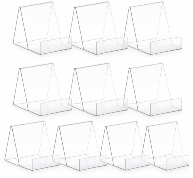 아크릴 독서 거치대 독서대 책꽂이 스탠드 10개, 투명