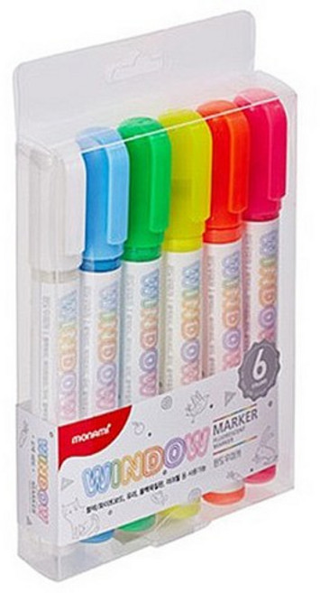 모나미 윈도우 마카 세트, 혼합색상