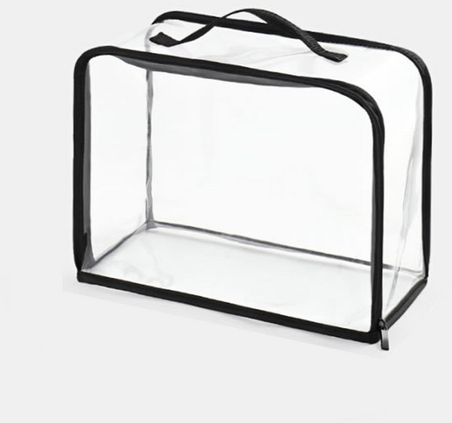 일이공팔 PVC 더스트백 방습 곰팡이 방지 투명 가방 보호 수납 사각가방, 1개입, 1개