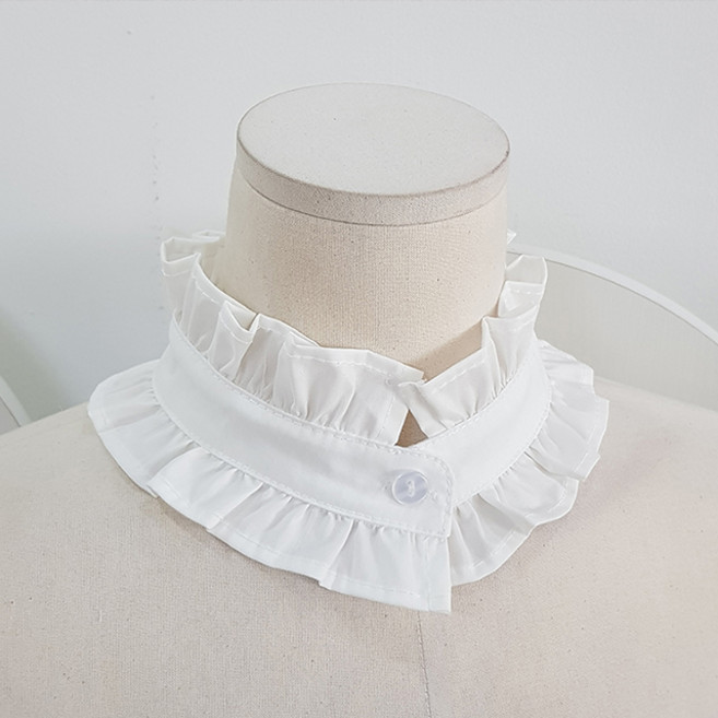 디테처블 프릴 러플 탈부착 레이어드 카라 페이크카라