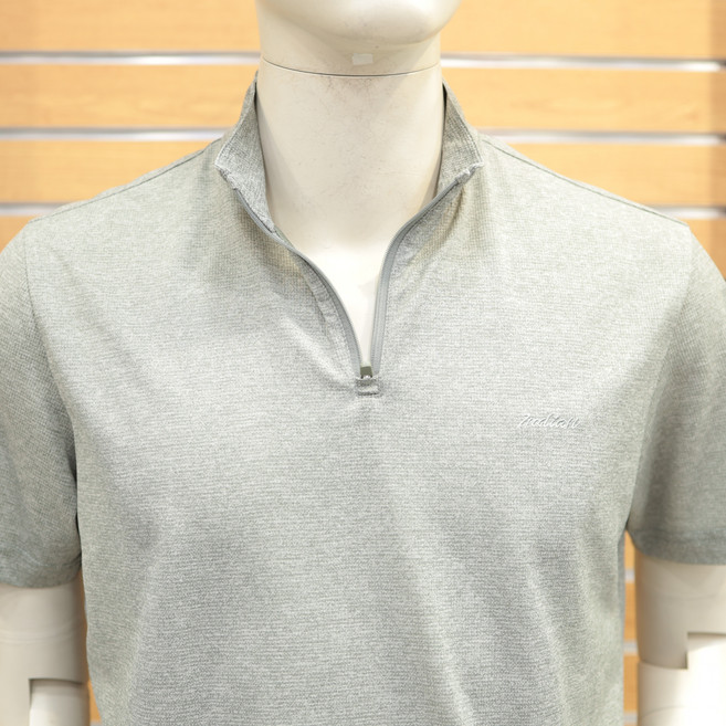 [INDIAN] 하프집업 투톤 솔리드 여름 티셔츠 MIT AS5M2421