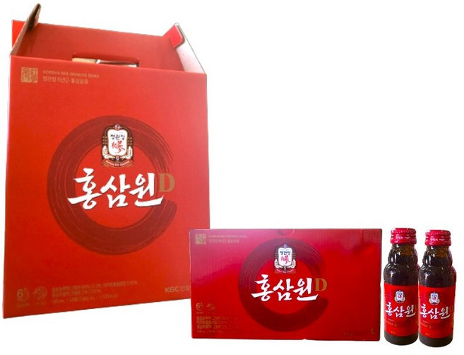 정관장 홍삼원D 100mlx20병 홍삼음료 드링크., 1L, 20개