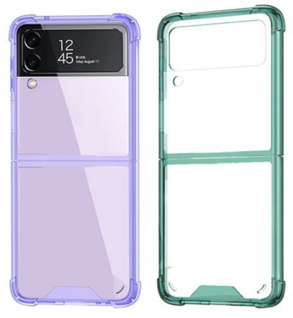 갤럭시Z플립6 5 4 3 에어쿠션 컬러 범퍼 젤하드케이스 jin*473jm