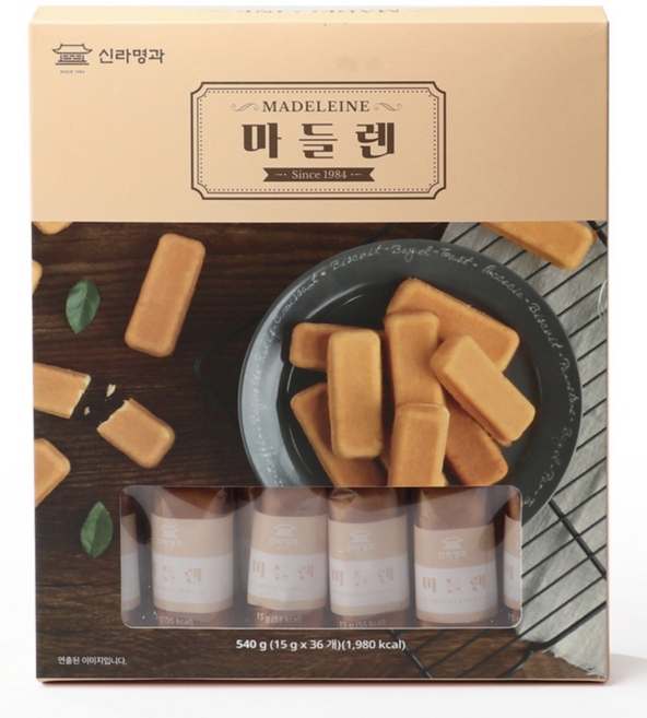 신라명과 마들렌 마드레느 카페디저트 디져트 맛있는 빵 코스트코 15g 6개입, 540g, 1박스