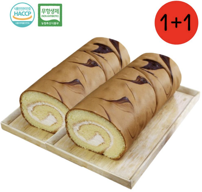 드림푸드 빵굽네 수제 롤케익 롤케이크빵 1개 (선물박스별도), 2개, 450g